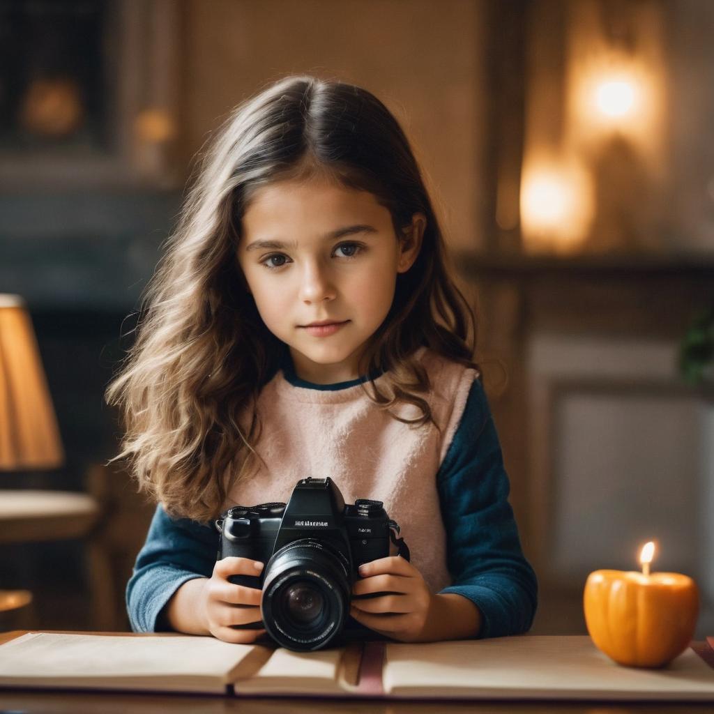 girl with a camera